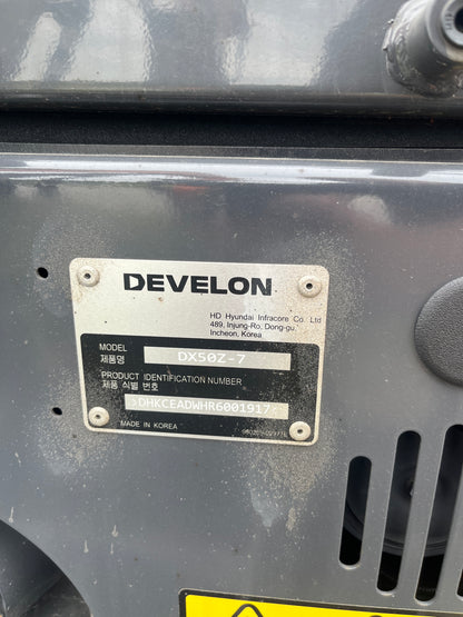 DEVELON DX50Z-7: New