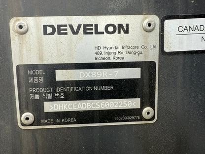 DEVELON DX89-7: New